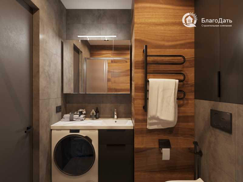 Дизайн ванных комнат с санузлом